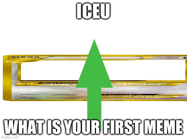 Iceu what’s your first meme? ( aka I’m the 80th follower | ICEU; WHAT IS YOUR FIRST MEME | image tagged in memes,iceu | made w/ Imgflip meme maker