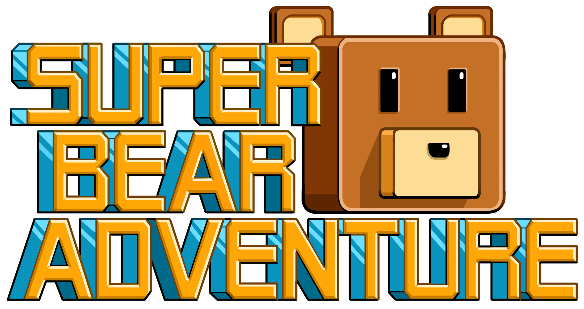 High Quality Super Bear Adventure Logo Blank Meme Template