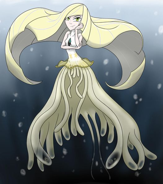 High Quality lusamine jellyfish Blank Meme Template