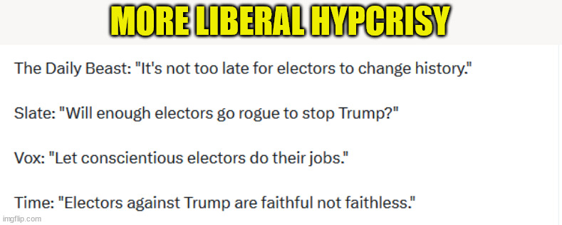 MORE LIBERAL HYPCRISY | made w/ Imgflip meme maker