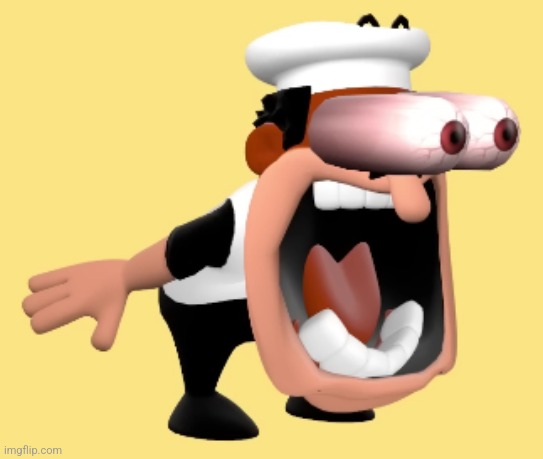 Peppino screaming | image tagged in peppino screaming | made w/ Imgflip meme maker