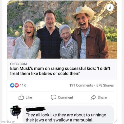 #2,610 | image tagged in insult,roasted,funny,true,elon musk,jaws | made w/ Imgflip meme maker