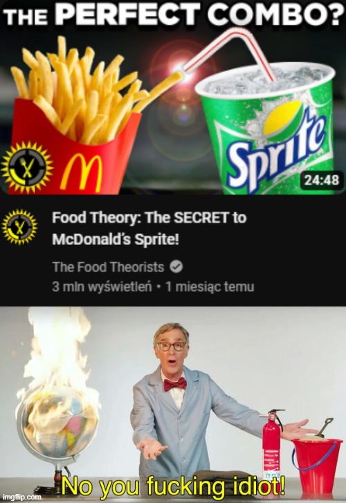 Maybe start a new channel called "The Idiot Theory" | image tagged in no you f cking idiot,game theory,matpat | made w/ Imgflip meme maker