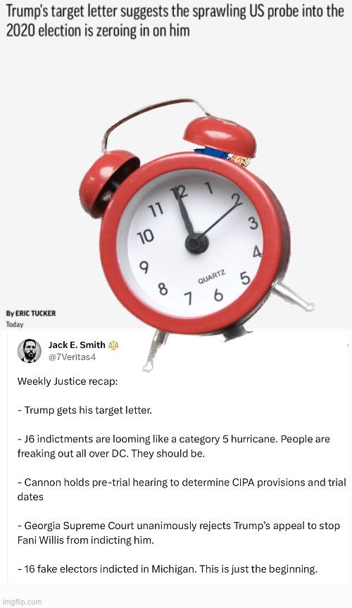 Tick  Tock | image tagged in treason,espionage act,lock him up | made w/ Imgflip meme maker