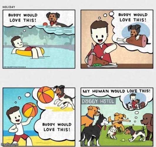 Holiday | image tagged in wholesome,holiday,dogs,dog,comics,comics/cartoons | made w/ Imgflip meme maker