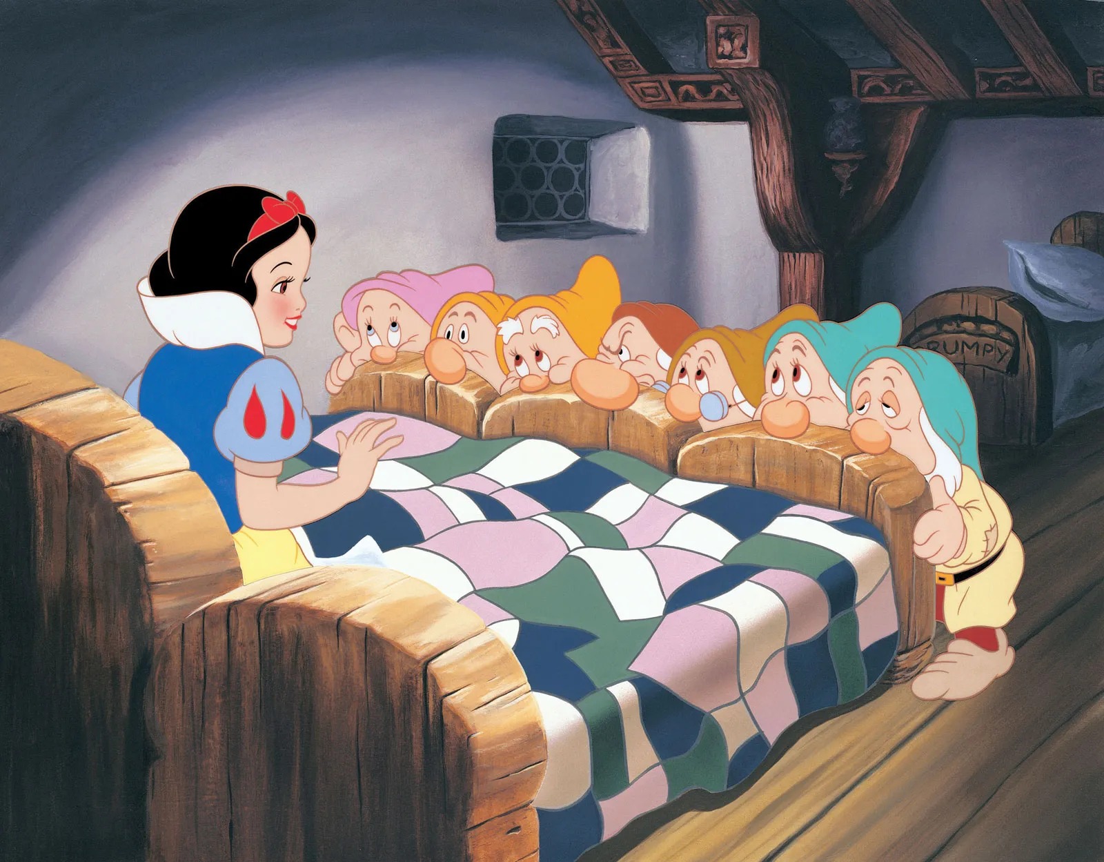 High Quality Snow White & The Seven Dwarves Blank Meme Template