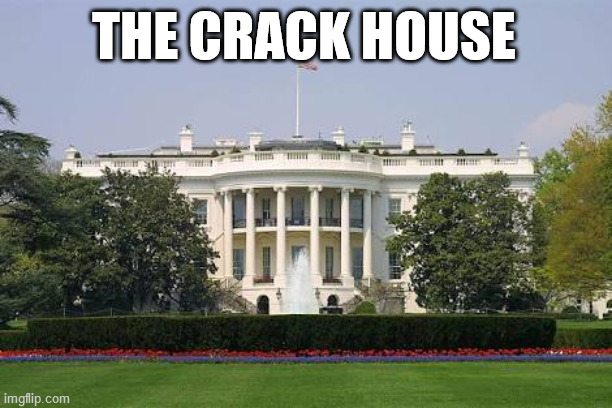 WhiteHouseBASK | THE CRACK HOUSE | image tagged in whitehousebask | made w/ Imgflip meme maker