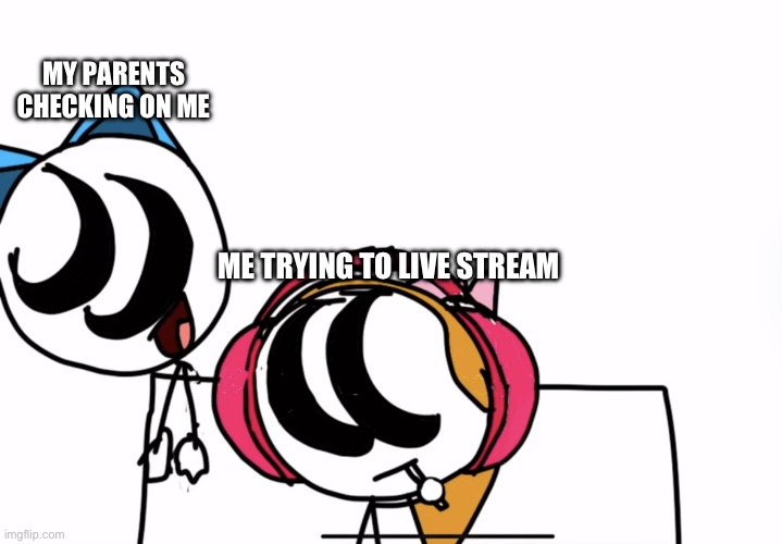 Like leave me alone! (Original meme template) | MY PARENTS CHECKING ON ME; ME TRYING TO LIVE STREAM | image tagged in i don t give a frick about you | made w/ Imgflip meme maker