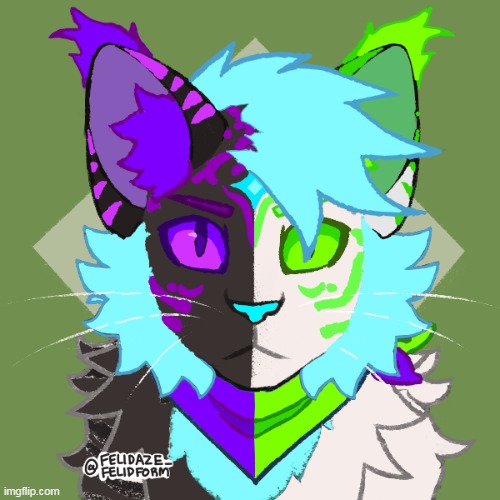 Upgraded my fursona's look! Still figuring out his design though. (made with @felidaze_'s Warrior Cat Creator on Picrew) | https://picrew.me/share?cd=usLubM6g7E | made w/ Imgflip meme maker