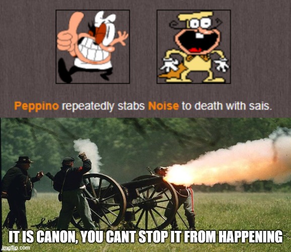 image tagged in its canon | made w/ Imgflip meme maker