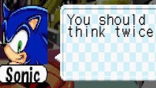 High Quality sonic you should think twice Blank Meme Template