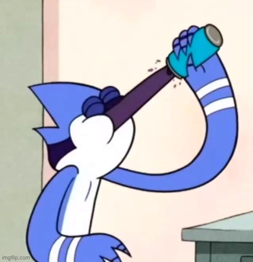 image tagged in mordecai drinking soda | made w/ Imgflip meme maker