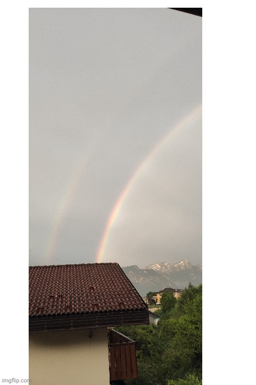 This Double rainbow spawned in front of my house | image tagged in memes,double,rainbow,wow,amazing,photos | made w/ Imgflip meme maker