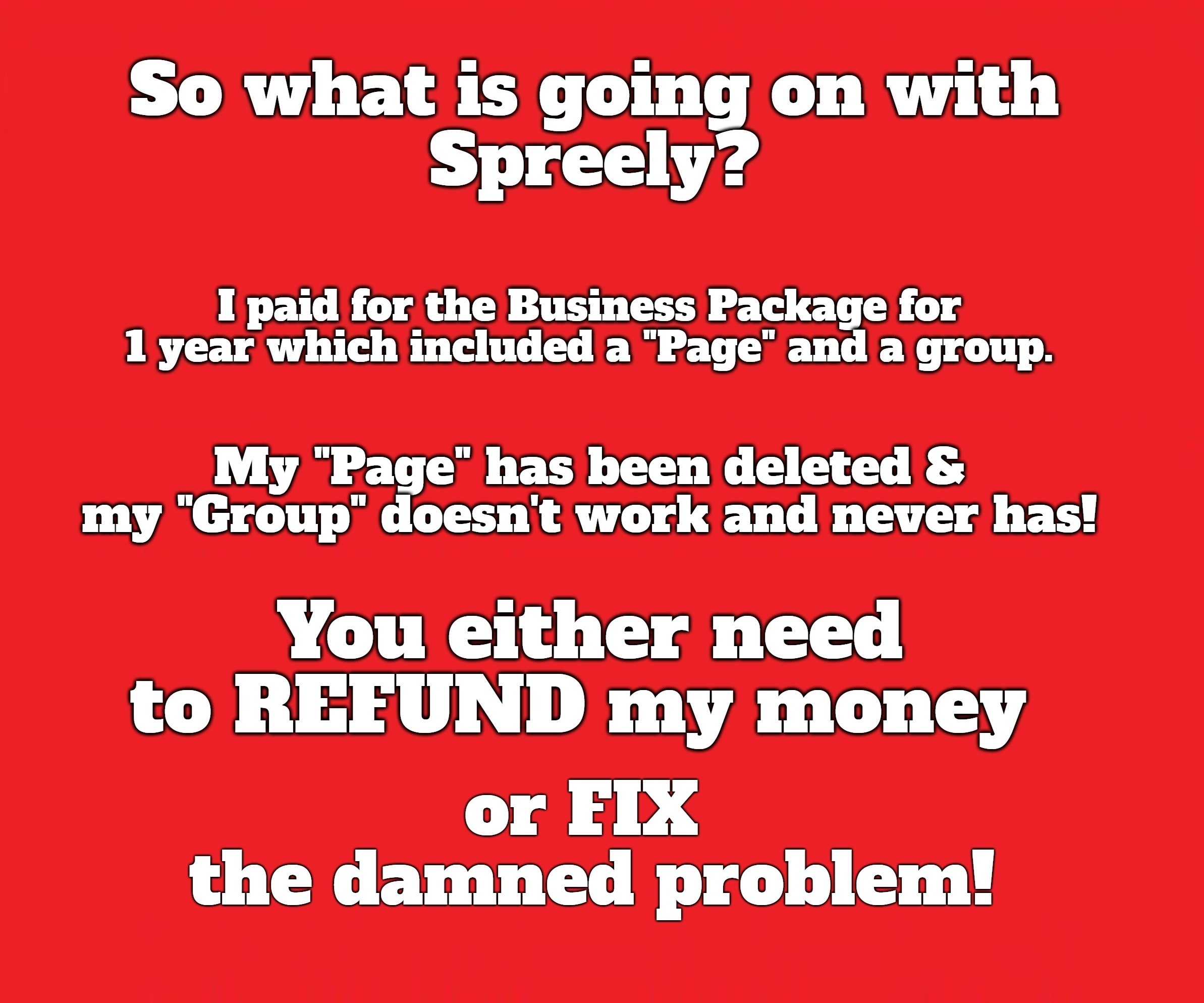 BOYCOTT the Spreely Social Network! | made w/ Imgflip meme maker