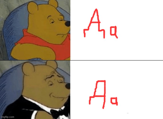 first one looks goofy | image tagged in memes,tuxedo winnie the pooh,russian | made w/ Imgflip meme maker