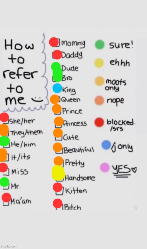 How To Refer To Me :) | image tagged in how to refer to me | made w/ Imgflip meme maker