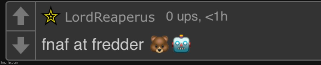 fnaf at fredder | image tagged in fnaf at fredder | made w/ Imgflip meme maker