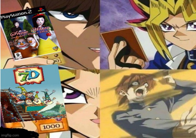 Forget Snow White & the 7 Clever Boys, this is personal in favor of The 7D marathon! | image tagged in snow white,bootleg,yugioh card draw | made w/ Imgflip meme maker