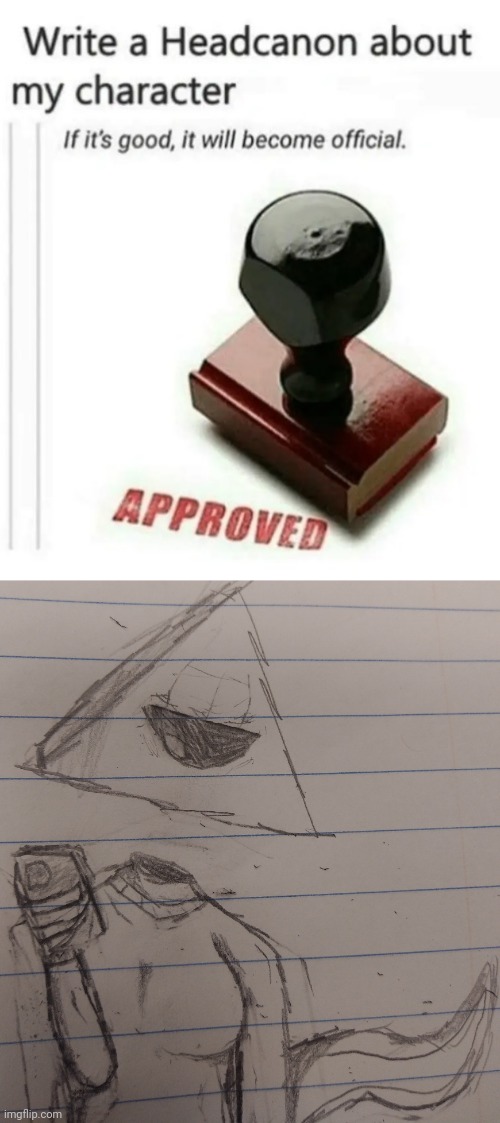 image tagged in write a headcanon about my character | made w/ Imgflip meme maker