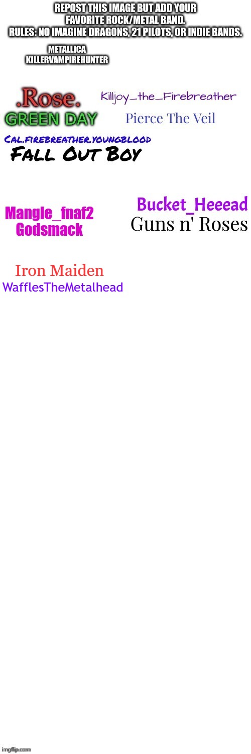 Up the irons | WafflesTheMetalhead; Iron Maiden | image tagged in iron maiden,repost,heavy metal | made w/ Imgflip meme maker
