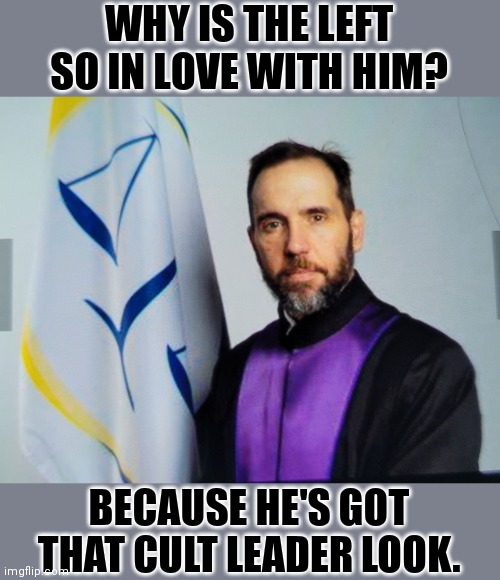 Jack Smith has spiked the punch bowl. | WHY IS THE LEFT SO IN LOVE WITH HIM? BECAUSE HE'S GOT THAT CULT LEADER LOOK. | image tagged in liberal media | made w/ Imgflip meme maker