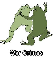 High Quality Frog war crimes Blank Meme Template