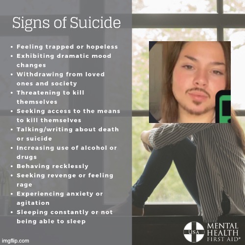 Moses/Johnny boy future suicide victim daddy discord | image tagged in irish,ireland,girl,depression,suicide,suicide hotline | made w/ Imgflip meme maker