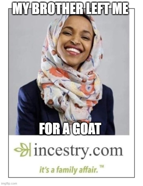 Omar and Goats | MY BROTHER LEFT ME; FOR A GOAT | image tagged in omar and goats | made w/ Imgflip meme maker