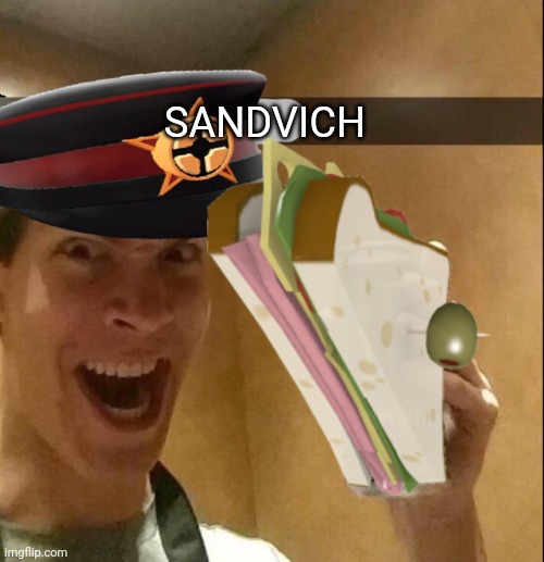SANDVICH | image tagged in tf2,sandwich,tf2 heavy | made w/ Imgflip meme maker