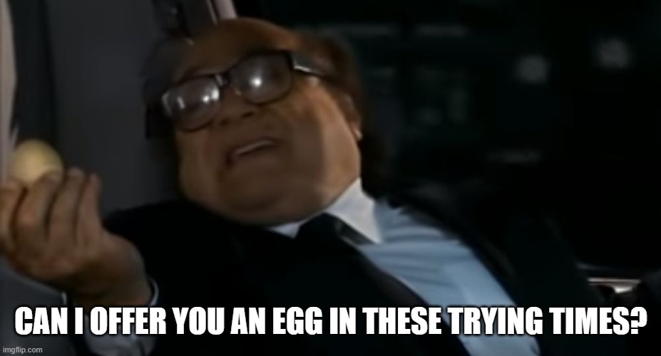 Can I Offer you an egg in these trying times | CAN I OFFER YOU AN EGG IN THESE TRYING TIMES? | image tagged in can i offer you an egg in these trying times | made w/ Imgflip meme maker