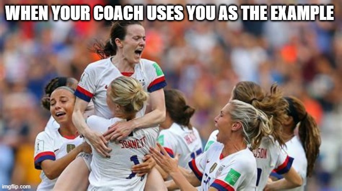 WHEN YOUR COACH USES YOU AS THE EXAMPLE | made w/ Imgflip meme maker