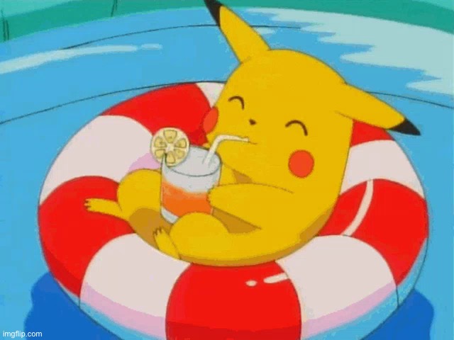Pool Pikachu | image tagged in pool pikachu | made w/ Imgflip meme maker