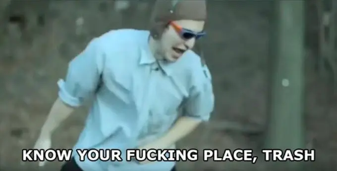 High Quality Know your fucking place, trash - Filthy Frank Blank Meme Template