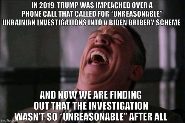 All the democrats ever do is cut down anyone they can to get what they want | IN 2019, TRUMP WAS IMPEACHED OVER A PHONE CALL THAT CALLED FOR “UNREASONABLE” UKRAINIAN INVESTIGATIONS INTO A BIDEN BRIBERY SCHEME; AND NOW WE ARE FINDING OUT THAT THE INVESTIGATION WASN’T SO “UNREASONABLE” AFTER ALL | image tagged in spider man boss,biden family,government corruption,they called me a madman | made w/ Imgflip meme maker