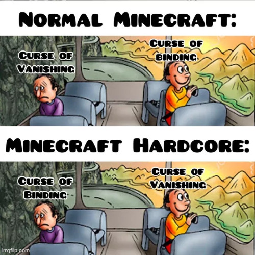 Minecraft curse of vanishing Memes & GIFs - Imgflip