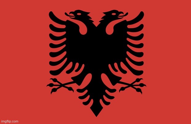 Albania flag | image tagged in albania flag | made w/ Imgflip meme maker