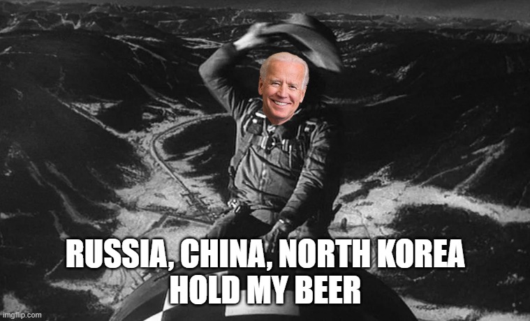 Russia China NK | RUSSIA, CHINA, NORTH KOREA
HOLD MY BEER | image tagged in russia,china,north korea,kim jong un,nuclear war,nuclear explosion | made w/ Imgflip meme maker