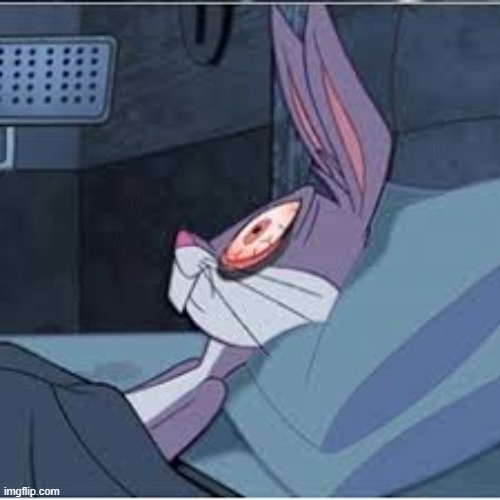 Bugs Bunny Wide Awake | image tagged in bugs bunny wide awake | made w/ Imgflip meme maker