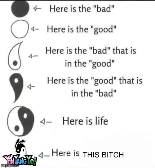 A childhood meme | THIS BITCH | image tagged in here is the bad | made w/ Imgflip meme maker