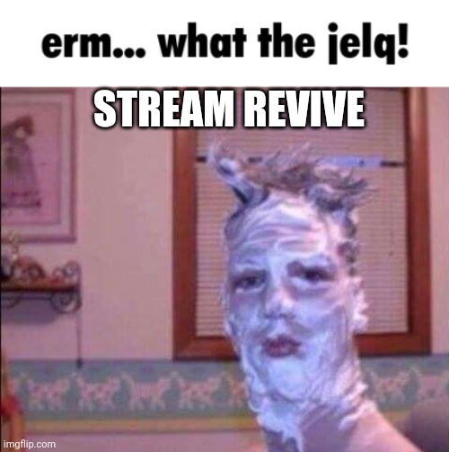 erm... what the jelq! | STREAM REVIVE | image tagged in erm what the jelq | made w/ Imgflip meme maker