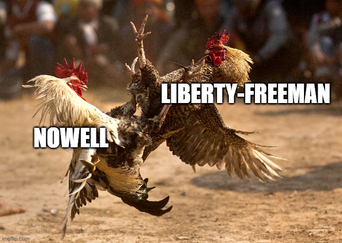 LIBERTY-FREEMAN; NOWELL | made w/ Imgflip meme maker