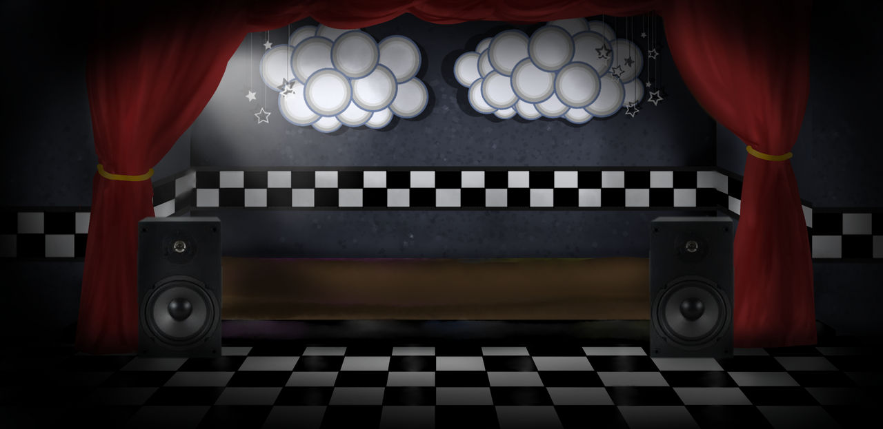 show stage fnaf 1 Blank Template - Imgflip