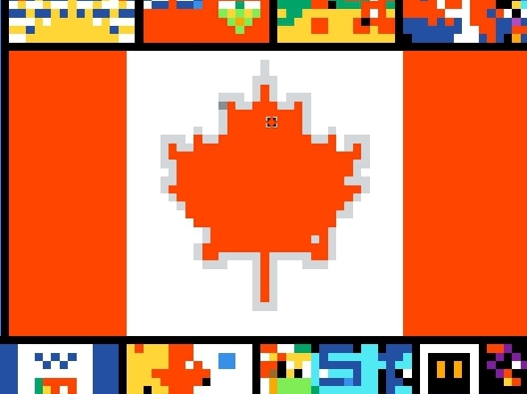 High Quality R/place Canada Blank Meme Template