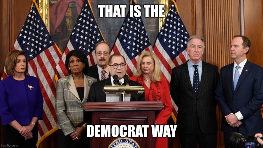 House Democrats | THAT IS THE DEMOCRAT WAY | image tagged in house democrats | made w/ Imgflip meme maker