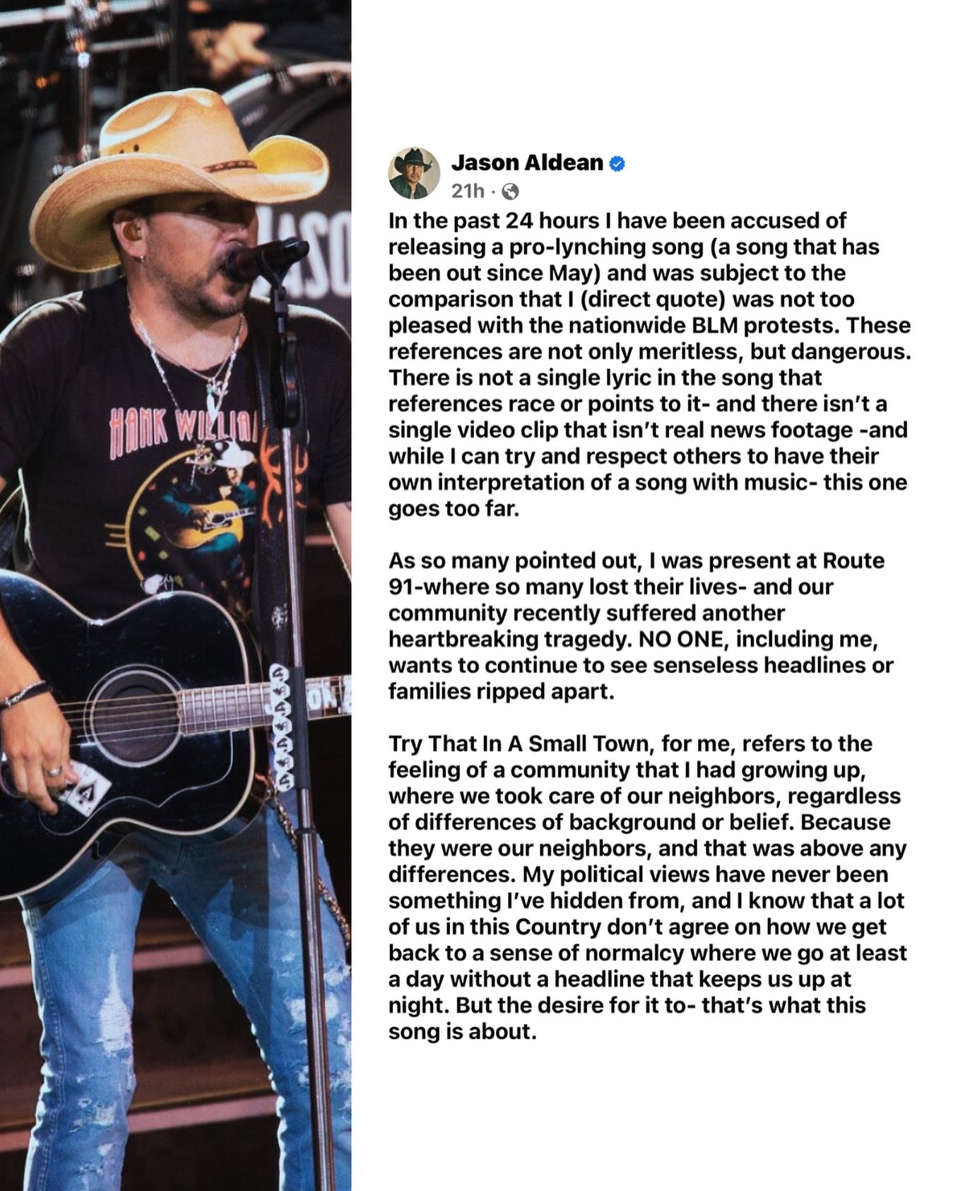 Jason Aldean's response to all the #bullshit. | image tagged in jason aldean,small town,cancel culture,try that in a small town,cultural marxism,democrats the party of rage and hate | made w/ Imgflip meme maker