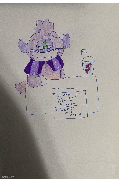 Yes. I actually drew that | image tagged in blank white template,drawing,pokemon,change my mind | made w/ Imgflip meme maker