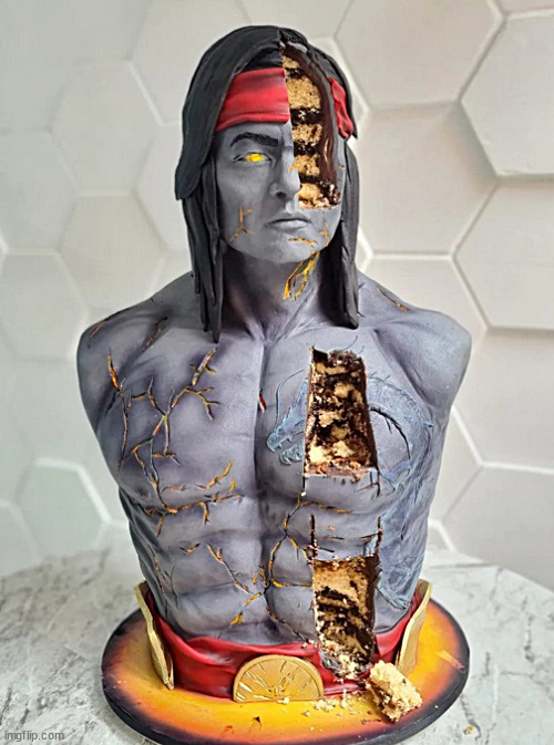 mortal kombat cake break | image tagged in memes,middle school,mortyal kombat | made w/ Imgflip meme maker