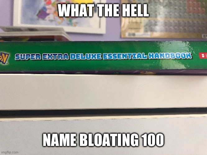 Nah bro | WHAT THE HELL; NAME BLOATING 100 | image tagged in bloat,pokemon,funny,fail | made w/ Imgflip meme maker