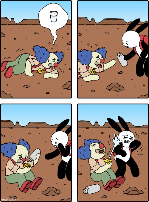 Clown trick | image tagged in clown,trick,clowns,prank,comics,comics/cartoons | made w/ Imgflip meme maker