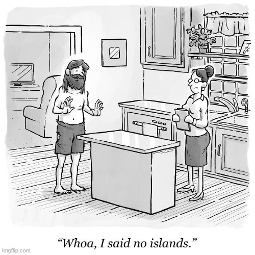 No Island | image tagged in comics | made w/ Imgflip meme maker